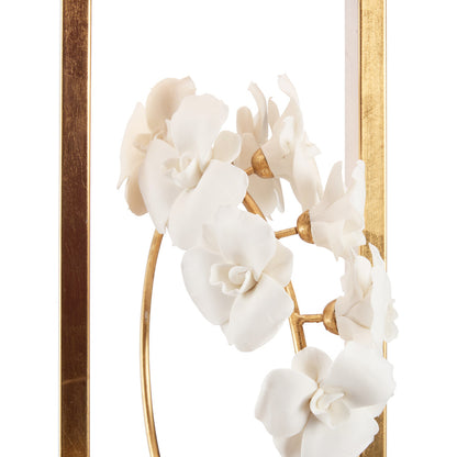 Chelsea House Cain Orchid Metal Golden Table Lamp