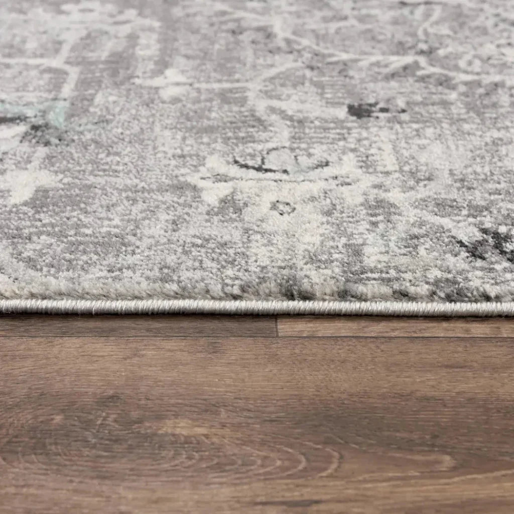 Chun Medallion Gray Kitchen Hallway Runner Rug - LOOMLAN - LOOMLAN - Area Rugs