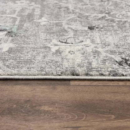 Chun Medallion Gray Kitchen Hallway Runner Rug - LOOMLAN - LOOMLAN - Area Rugs