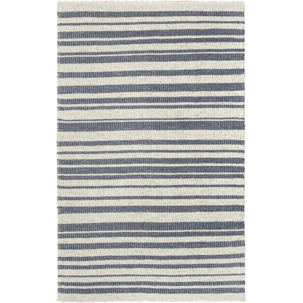 Acum Stripe Blue Area Rugs For Living Room