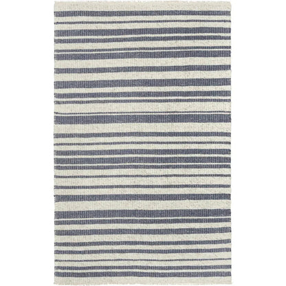 Acum Stripe Blue Area Rugs For Living Room
