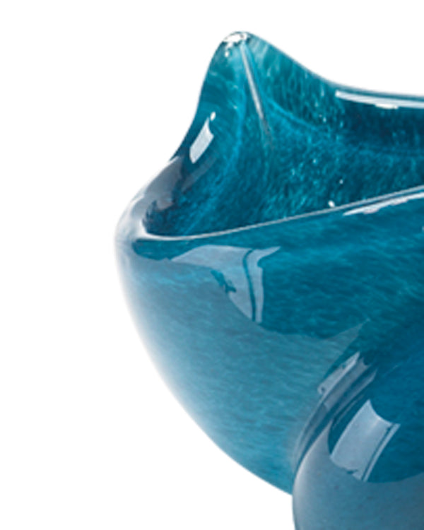 Ariel Blue Glass Shells (Set of 2)