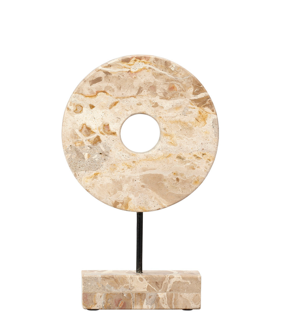 Soleil Marble and Iron Cream Stand