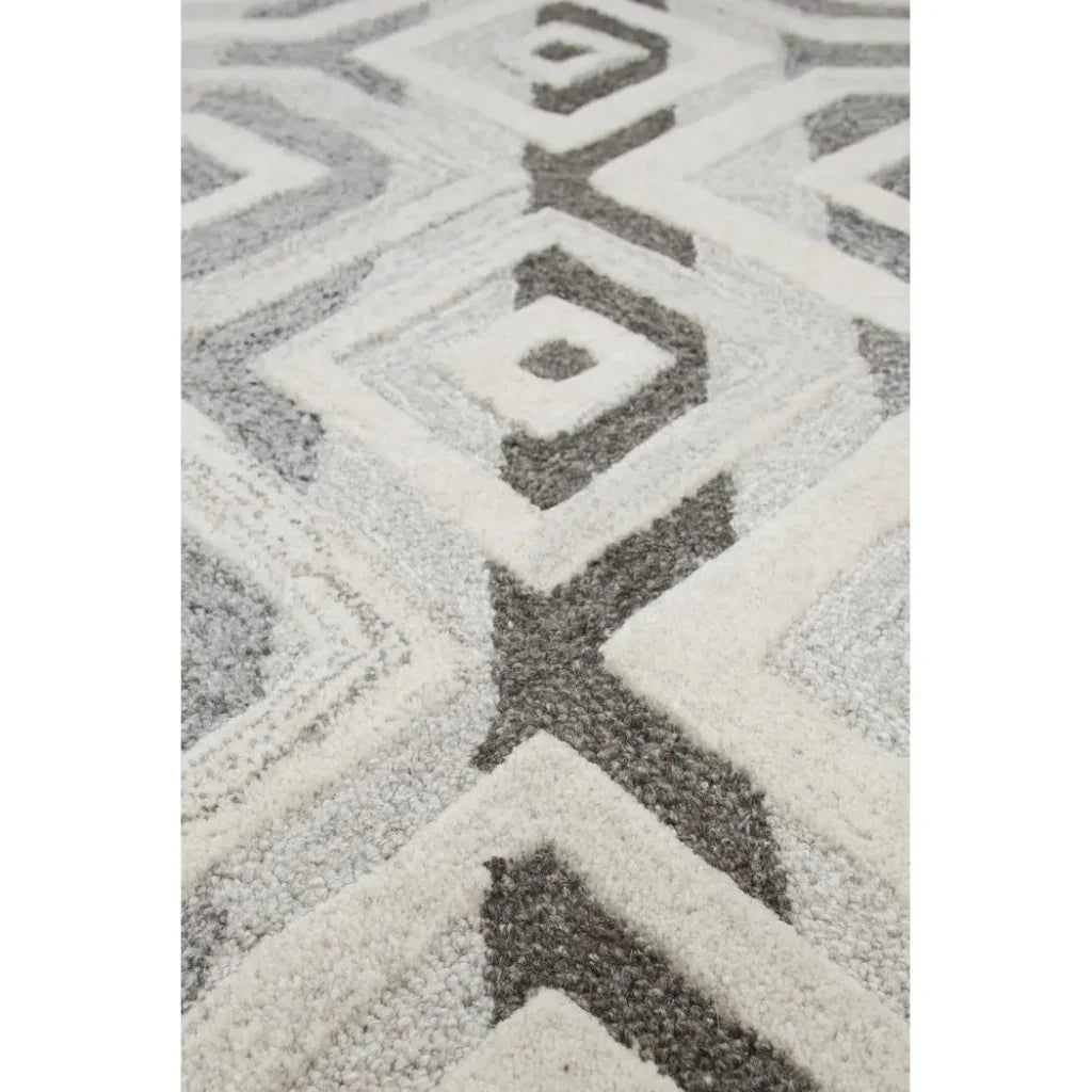 Clap Geometric Gray Large Area Rugs For Living Room -- gray