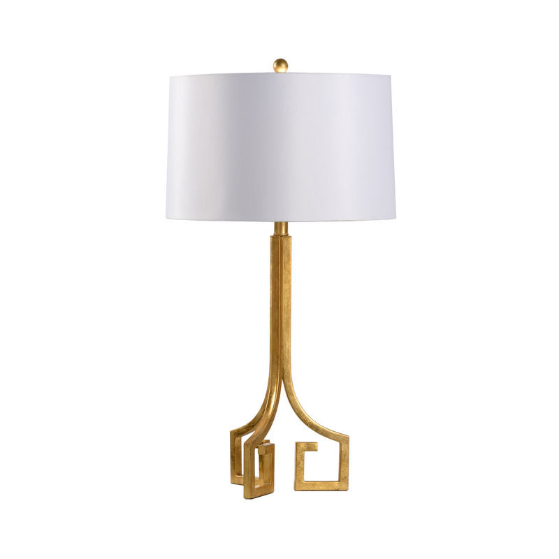 Corinth Gold Geometric Design Table Lamp