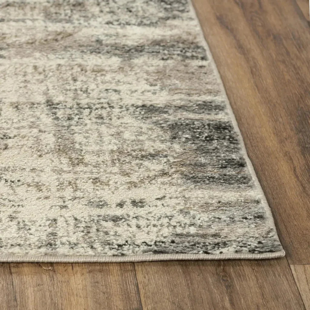 Conc Abstract Beige Kitchen Hallway Runner Rug -- beige