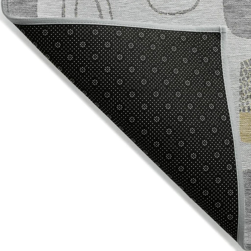 Aelira Gray Washable Indoor - Outdoor Rug - LOOMLAN - LOOMLAN Rugs - Outdoor Rugs