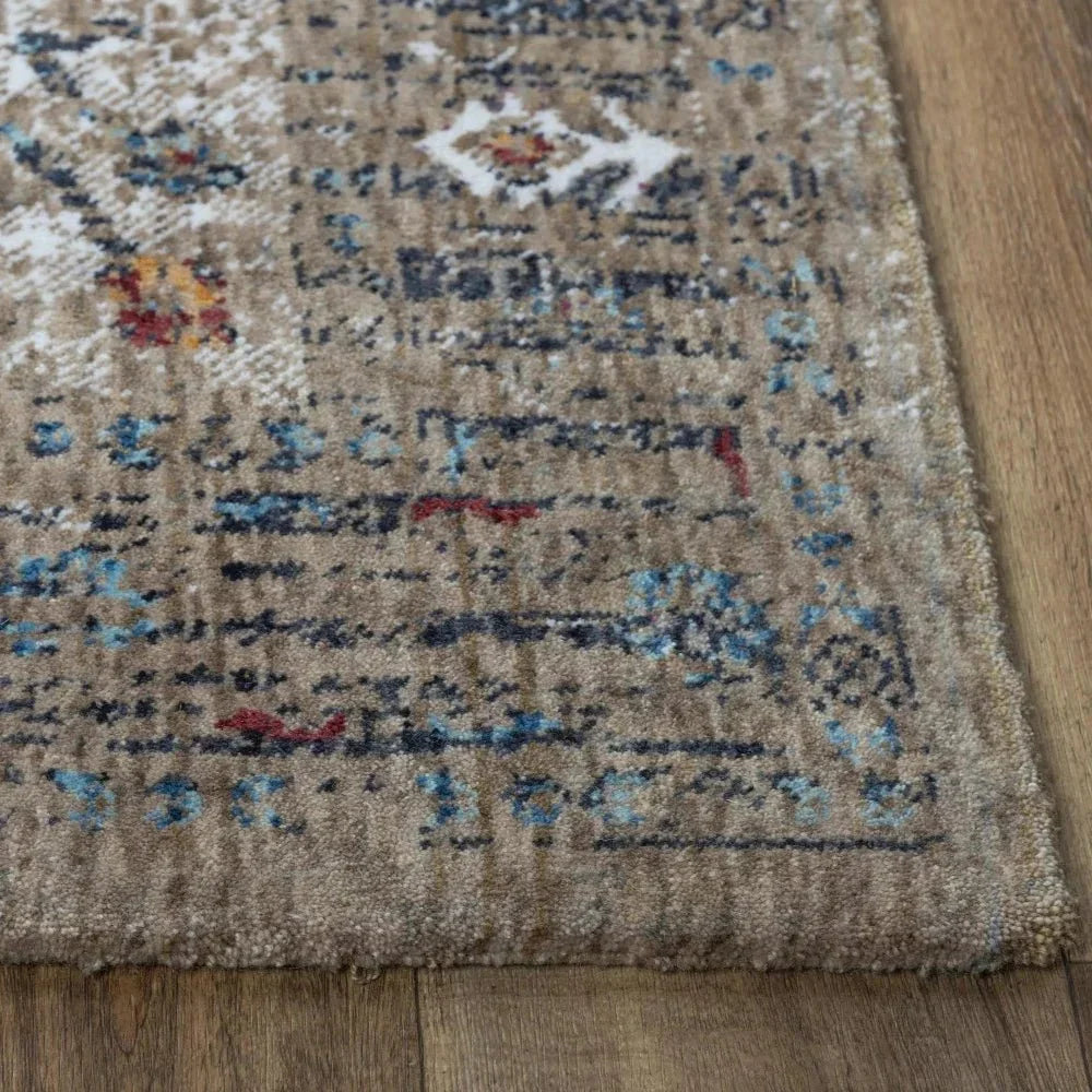 Dimm Medallion Beige Large Area Rugs For Living Room -- beige