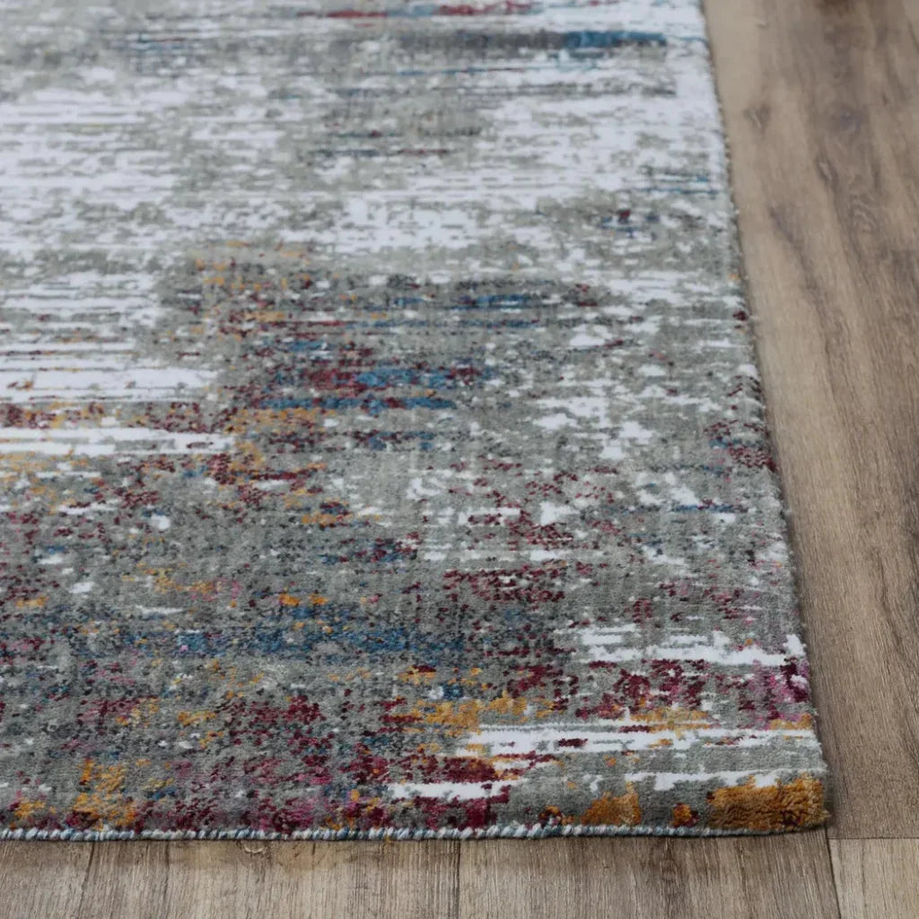Diba Abstract Gray Large Area Rugs For Living Room -- gray