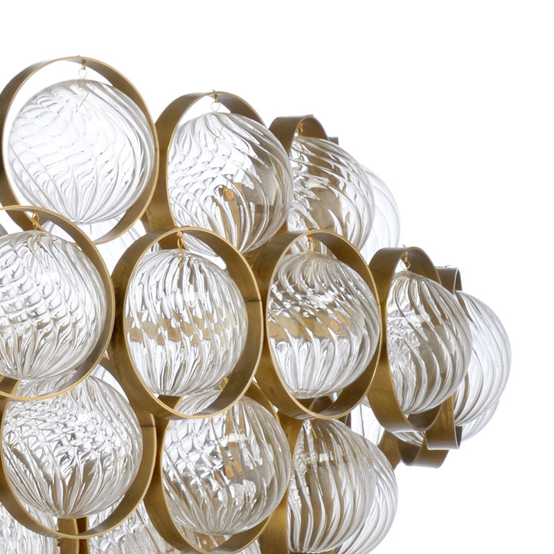 Milan Glass Ornaments Made Chandelier