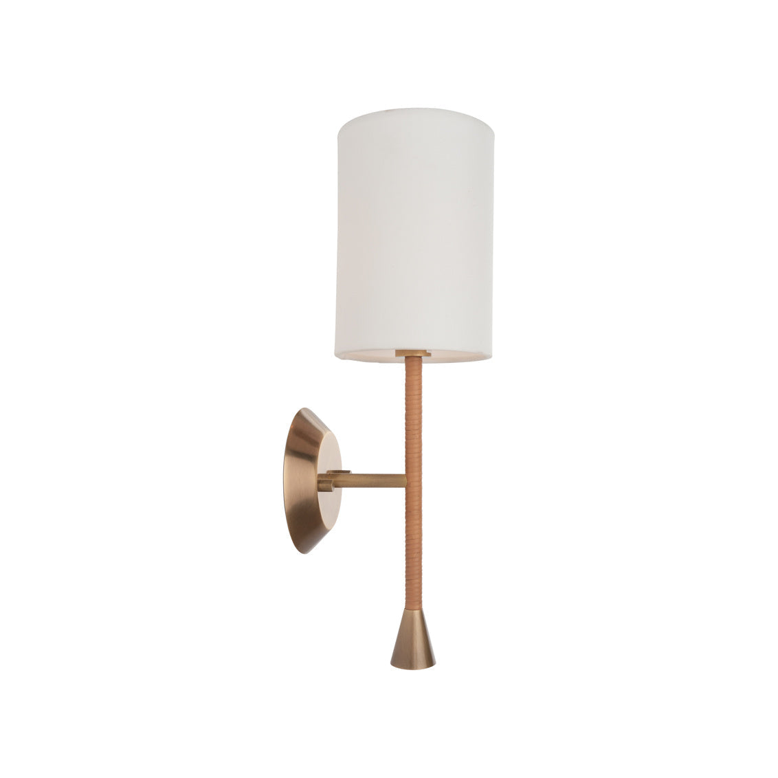 Wildwood Jaxson Wrapped Rattan Arm Wall Sconce