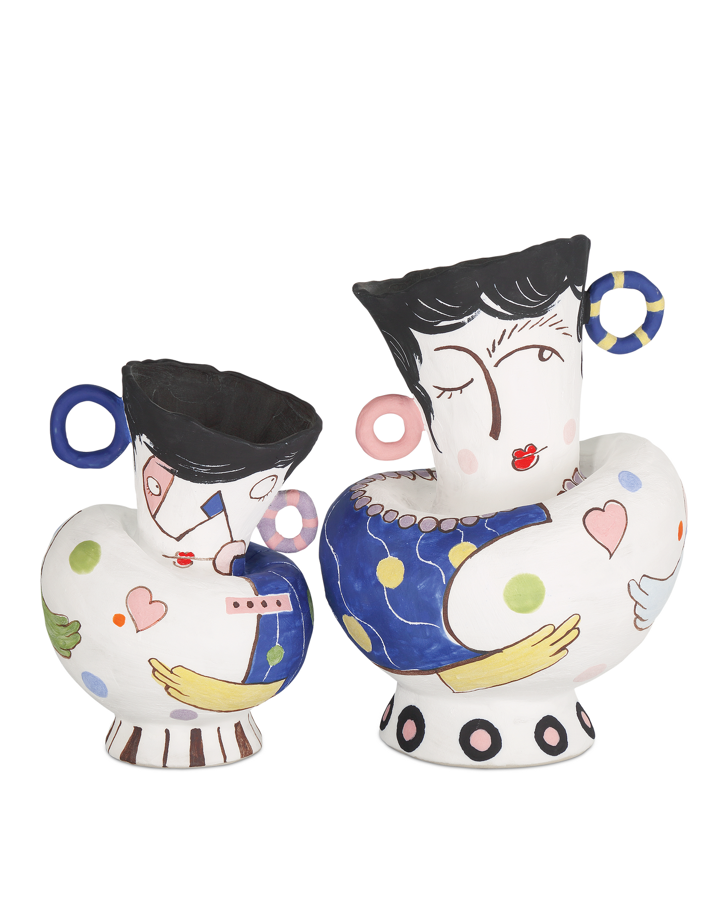 Osamu Porcelain White Objects (Set of 2) Statue