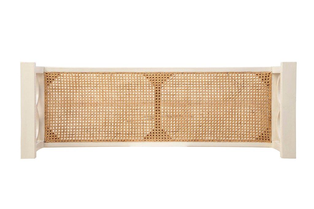 Circles Cream Bedroom Bench -- view 5