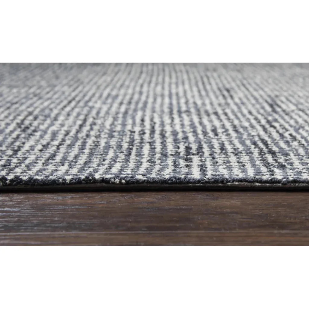 Chlo Wool Black Hallway Kitchen Runner Rug - LOOMLAN - LOOMLAN - Area Rugs