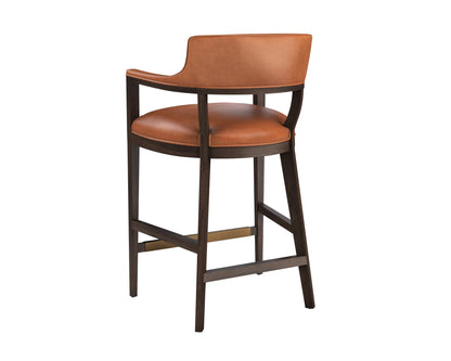 Brylea Leather Upholstered Modern Barstool