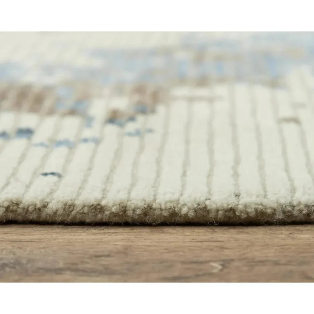 Bura Abstract Beige Large Area Rugs For Living Room - LOOMLAN - LOOMLAN - Area Rugs