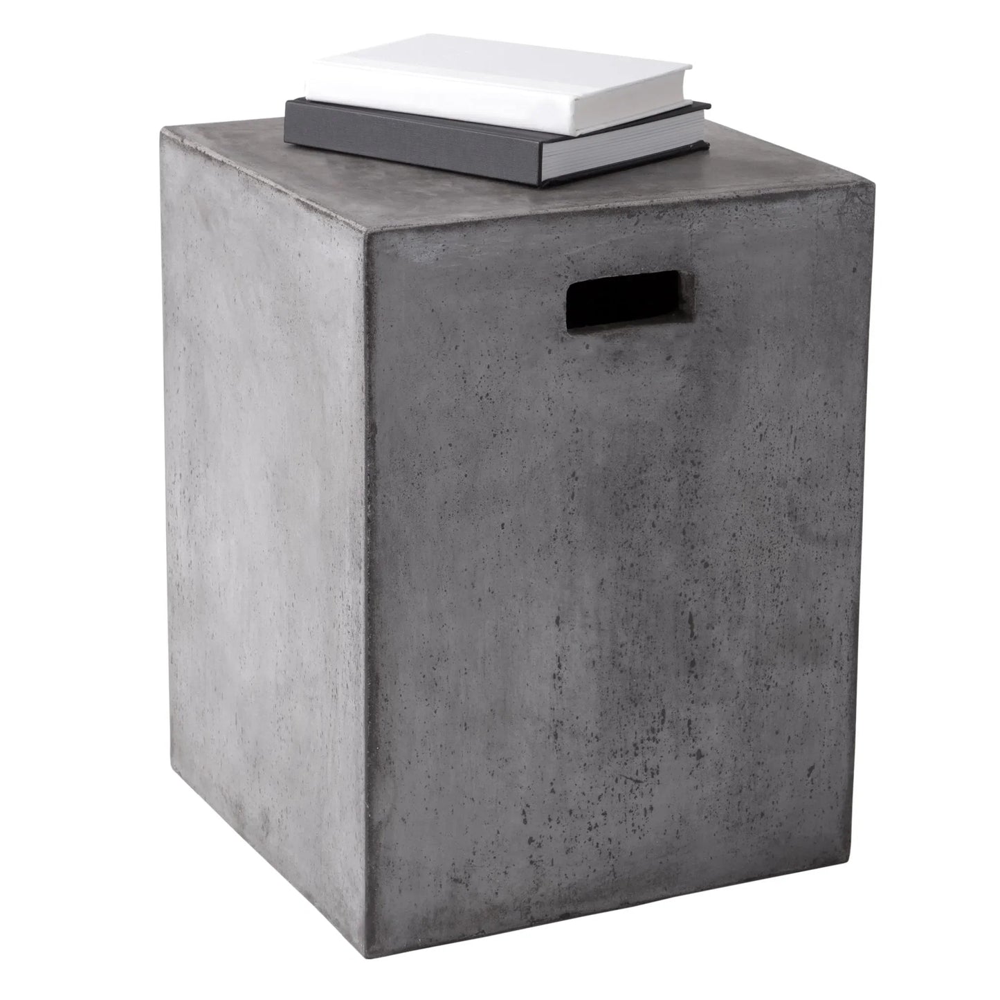 Castor Concrete Outdoor Square End Table