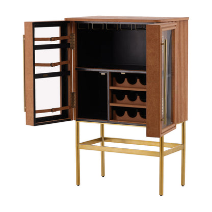 Furniture Classics Caldwell Two Glass Doors Bar Cabinet