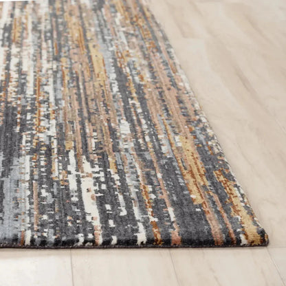 Burd Abstract Charcoal Large Area Rugs For Living Room -- charcoal