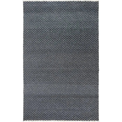 Cobi Basketweave Charcoal Area Rugs For Living Room