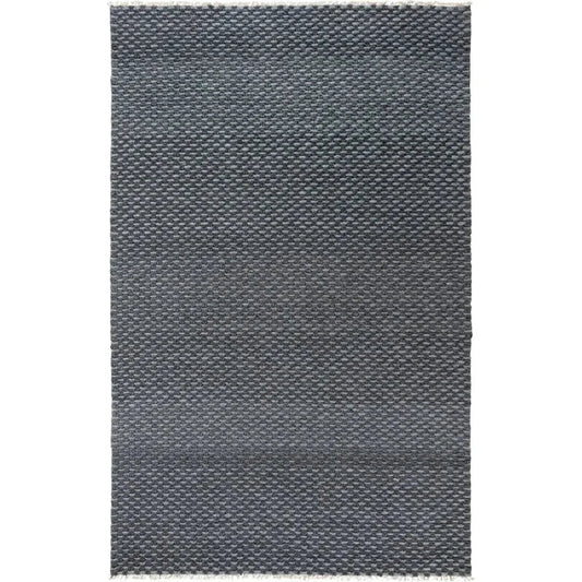 Cobi Basketweave Charcoal Area Rugs For Living Room