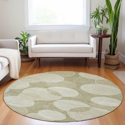 Jaelanor Tan Washable Indoor-Outdoor Rug