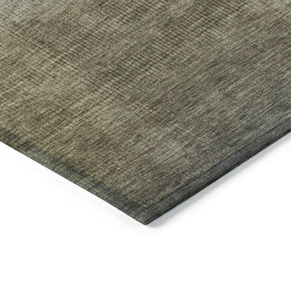 Haelor Gray Washable Indoor-Outdoor Rug