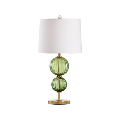 Wildwood Cara Green Crystal Brass Finish Table Lamp
