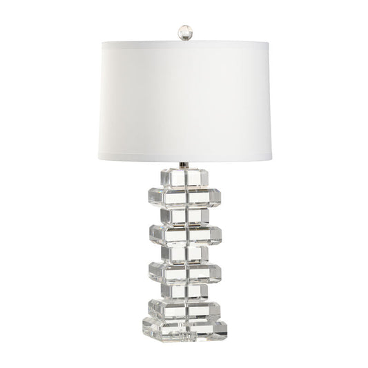 Wildwood Regency Crystal And Nickel Made Table Lamp