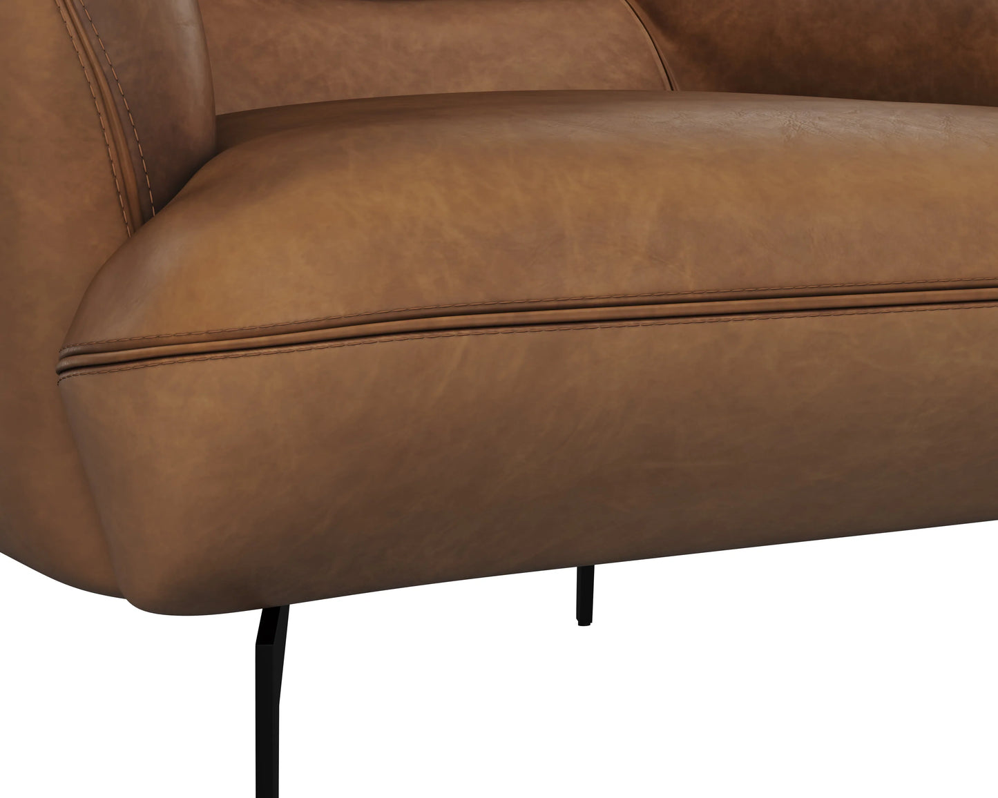 Armani Leather Upholstered Armchair