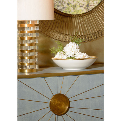 Wildwood Layers Of Luxe Crystal Brass Table Lamp