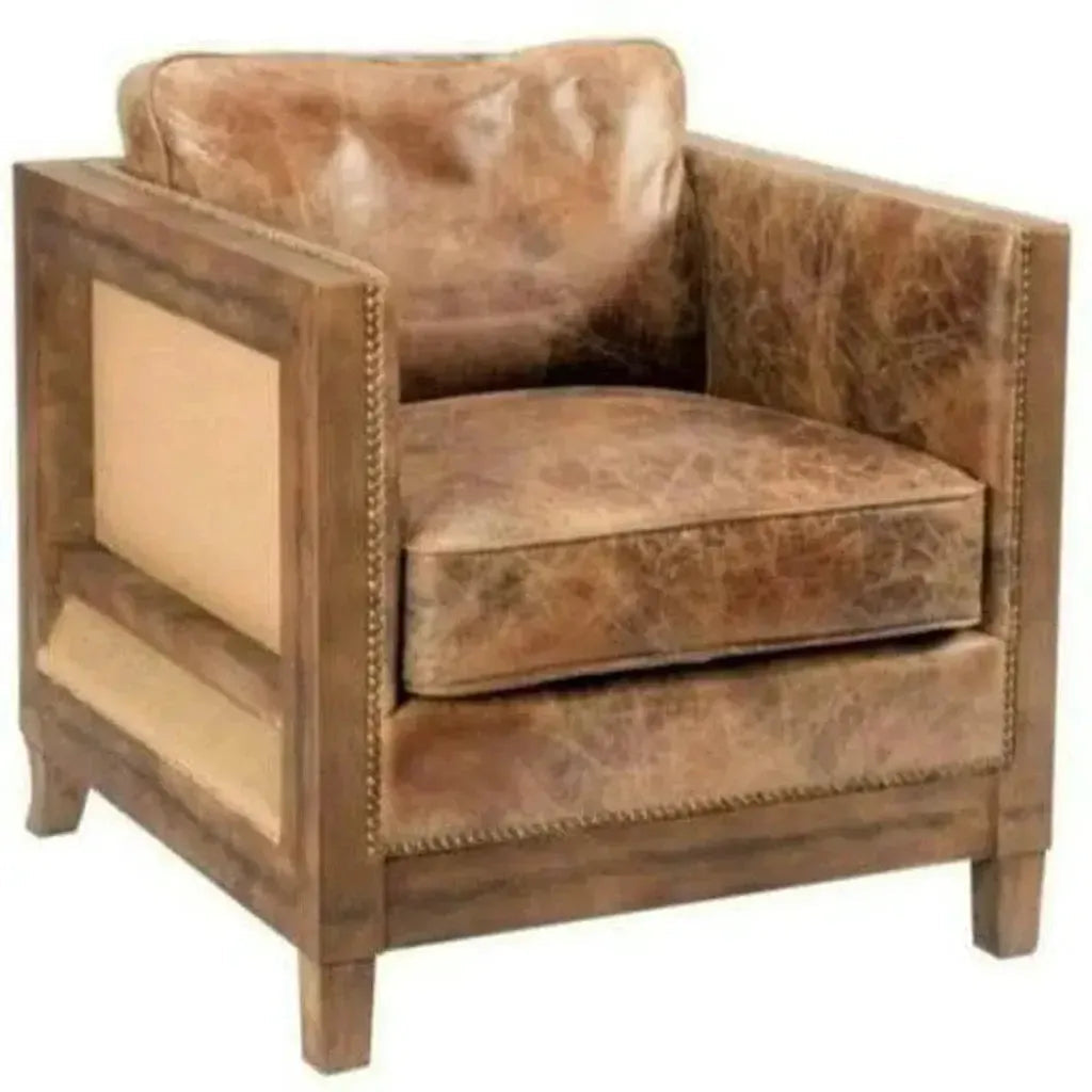 Darlington Brown Leather Club Chair