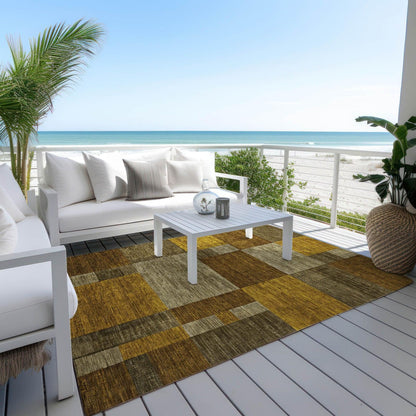 Iriyn Gray Washable Indoor-Outdoor Rug -- gray