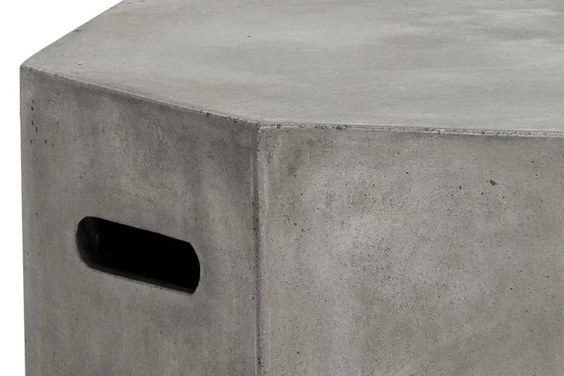 Ollo End Table Contemporary Concrete For Indoor Outdoor