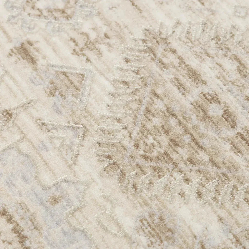Cyra Floral Natural Area Rugs For Living Room - LOOMLAN - LOOMLAN - Area Rugs