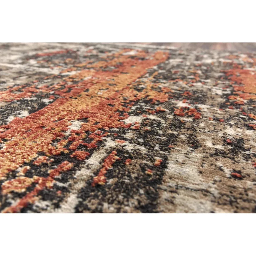 Dewy Abstract Brown Large Area Rugs For Living Room - LOOMLAN - LOOMLAN - Area Rugs