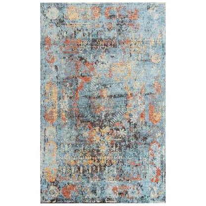 Alli Abstract Blue Large Area Rugs For Living Room