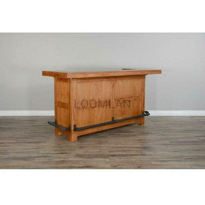 80" Game Room Rustic Basement Bar Island Home Bar Islands Sideboards and Things By Sunny D