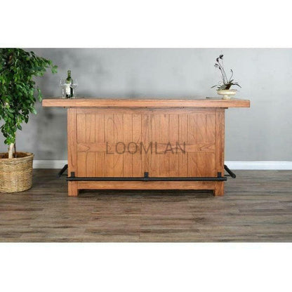 80" Game Room Rustic Basement Bar Island Home Bar Islands Sideboards and Things By Sunny D