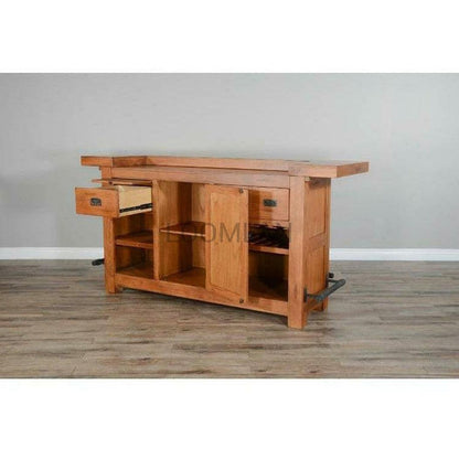 80" Game Room Rustic Basement Bar Island Home Bar Islands Sideboards and Things By Sunny D