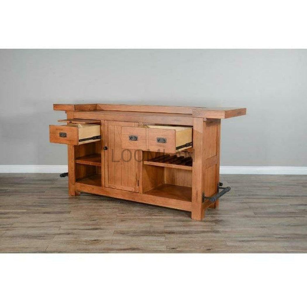 80" Game Room Rustic Basement Bar Island Home Bar Islands Sideboards and Things By Sunny D