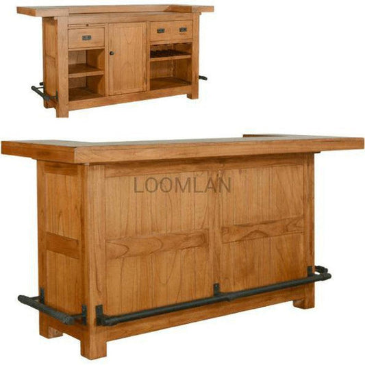 80" Game Room Rustic Basement Bar Island Home Bar Islands Sideboards and Things By Sunny D