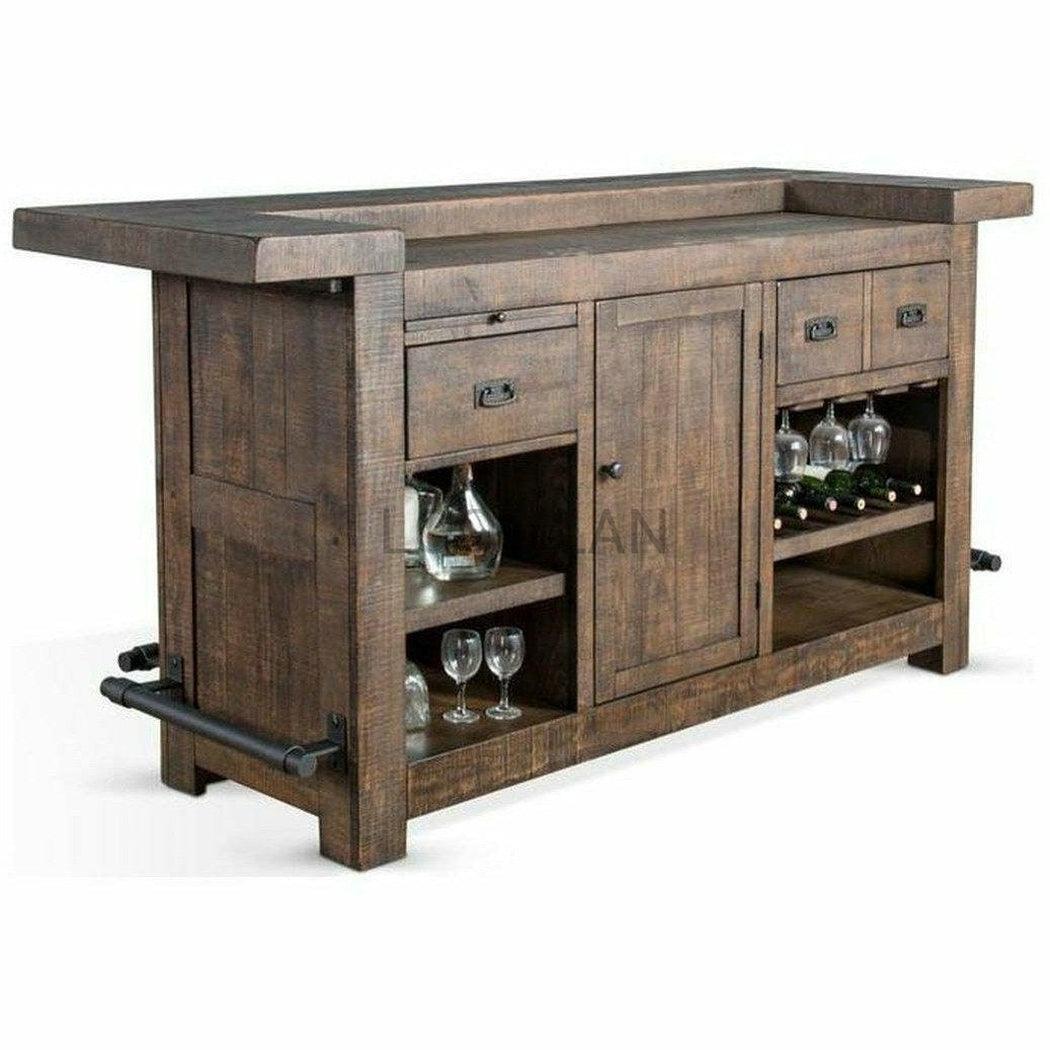 80" Mancave Basement Bar Island Home Entertainment Home Bar Islands Sideboards and Things By Sunny D