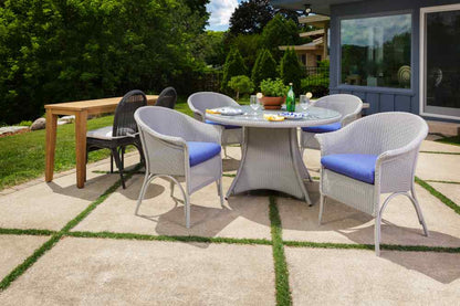 Loom Handcrafted Outdoor Dining Armchair-Outdoor Dining Chairs-Lloyd Flanders-Sideboads And Things