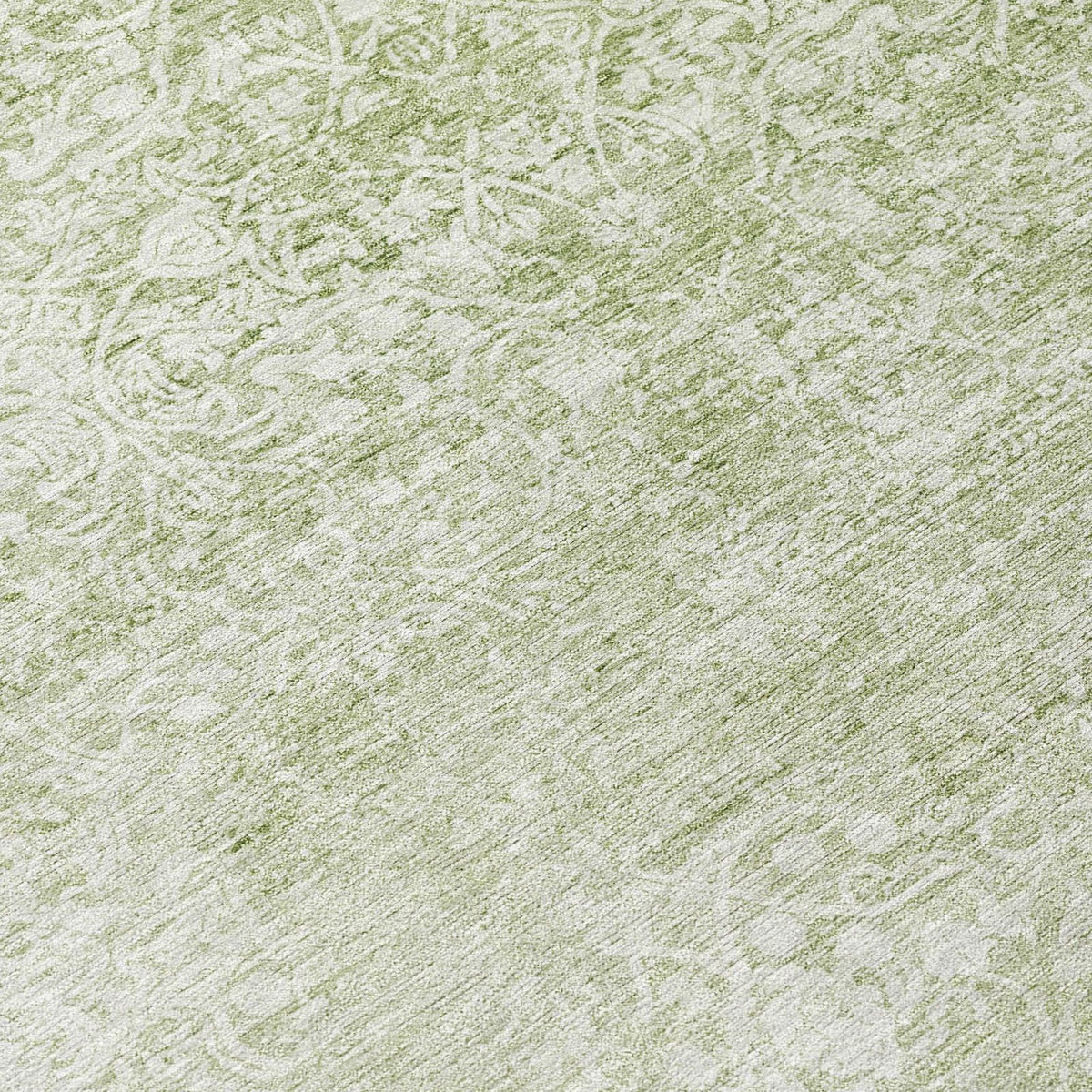 Kaelas Green Washable Indoor-Outdoor Rug