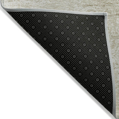 Kaelas Brown Washable Indoor-Outdoor Rug