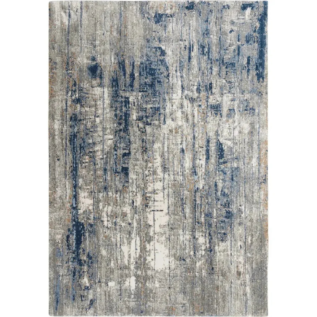 Alta Abstract Blue Large Area Rugs For Living Room - LOOMLAN - LOOMLAN - Area Rugs