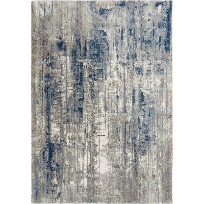 Alta Abstract Blue Large Area Rugs For Living Room - LOOMLAN - LOOMLAN - Area Rugs