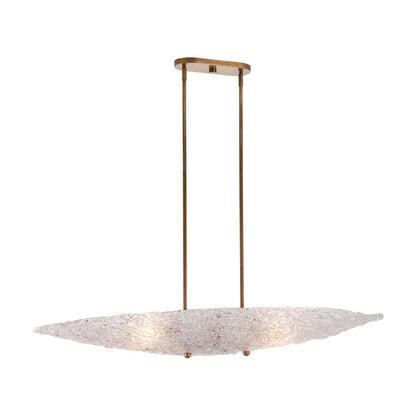 Frost Oval Textured Glass Chandelier