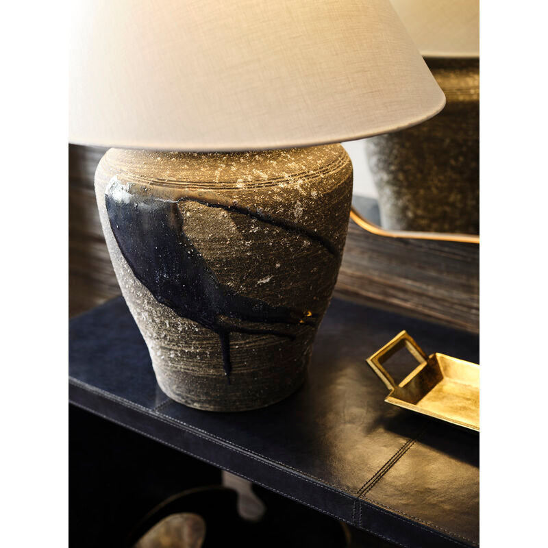 Wildwood Riku Modern Japanese Artistry Indigo Glaze Table Lamp